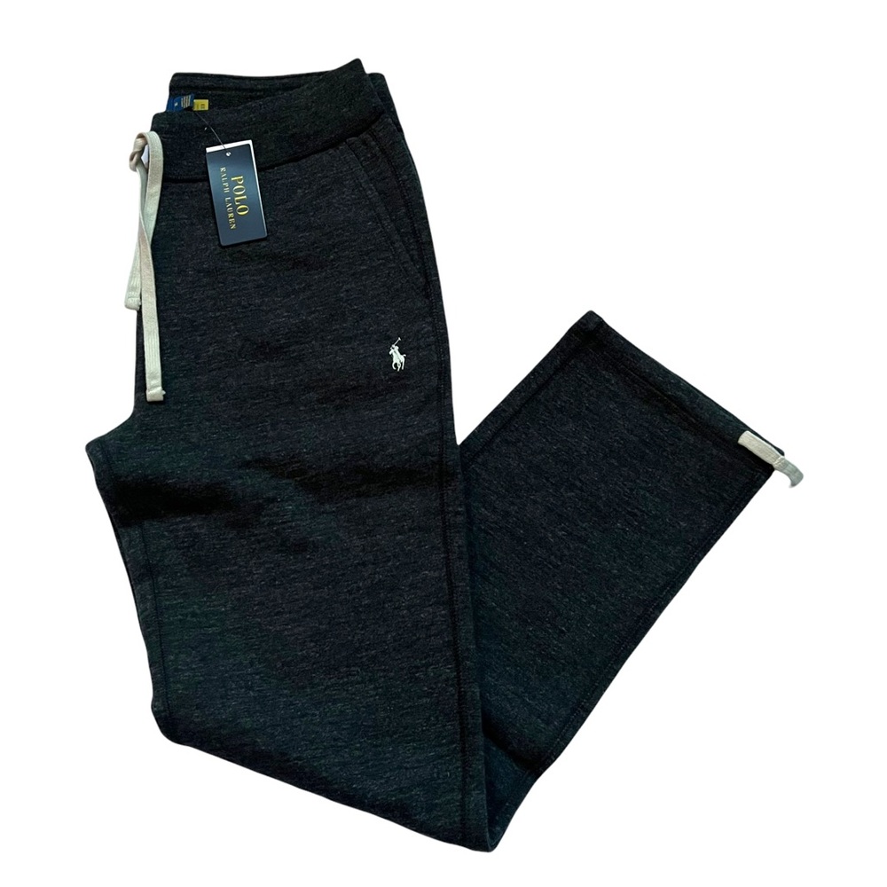 POLO RALPH LAUREN Men’s Fleece Lined Sweatsuit, Hoodie Sweatpants Set, Black - Picture 7 of 11